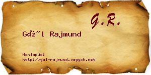Gál Rajmund névjegykártya