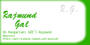 rajmund gal business card